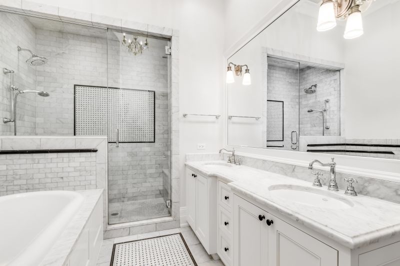 Luxurious Walk-in Shower with Dual Shower Heads