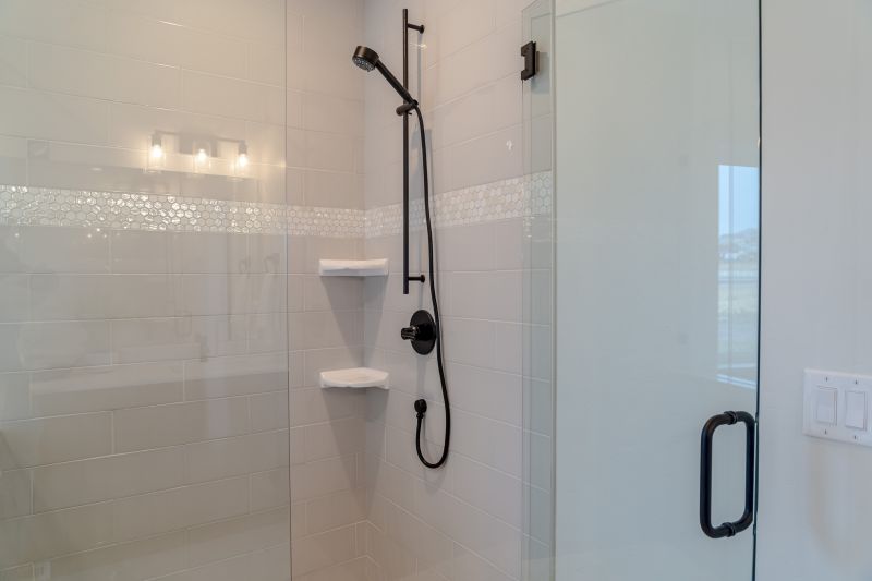 Compact Shower with Modern Fixtures